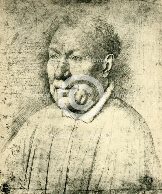 Portrait of Cardinal Niccolò Albergati, c1430, (1943).  Creator: Jan van Eyck.