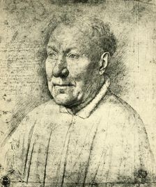 Portrait of Cardinal Niccolò Albergati, c1430, (1943). Creator: Jan van Eyck