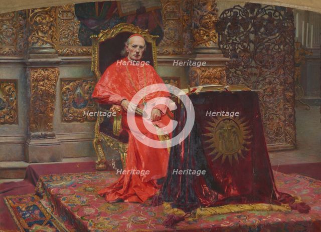 Portrait of Cardinal Sembratowicz, 1896. Creator: Aleksander Augustynowicz.
