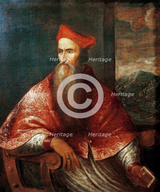 Portrait of Cardinal Pietro Bembo (1470-1547) , 1545-1546. Creator: Titian (1488-1576).