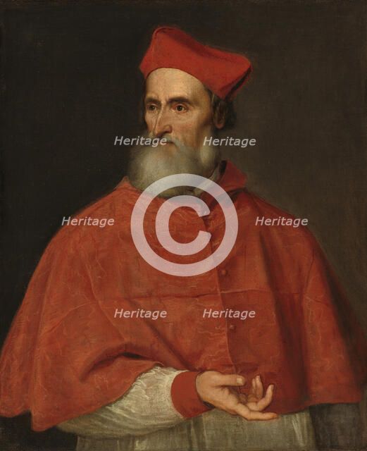 Portrait of Cardinal Pietro Bembo (1470-1547)  , 1545-1546. Creator: Titian (1488-1576).