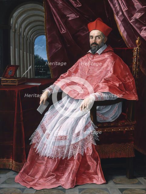 Portrait of Cardinal Roberto Ubaldini (1581-1635), 1627. Creator: Guido Reni.