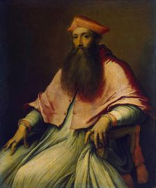 Portrait of Cardinal Reginald Pole 1540s. Creator: Piombo, Sebastiano, del (1485-1547)