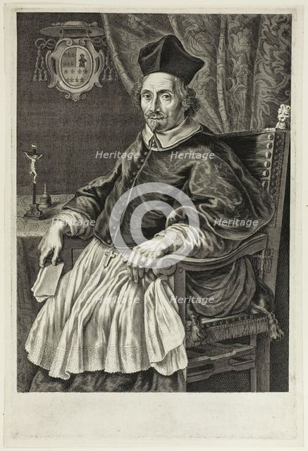 Portrait of Cardinal Zacharias de Mez, c. 1661. Creator: Cornelis de Visscher.