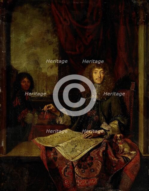 Portrait of Carel Quina (1622-89), Knight of the Holy Sepulchre and Amsterdam-born explorer of Asia, Creator: Jacob Toorenvliet.