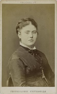 Portrait of Caroline Duruof (1845-1933) , 1873. Creator: Truchelut, Jean-Nicolas (1811-1890)