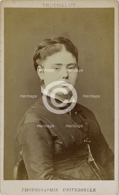 Portrait of Caroline Duruof (1845-1933) , 1873. Creator: Truchelut, Jean-Nicolas (1811-1890).