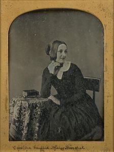 Portrait of Caroline Emilia Mary Herschel, about 1853. Creator: John Jabez Edwin Mayall