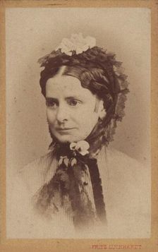 Portrait of Caroline Strauss, née Pruckmayer (1831-1900), c. 1875. Creator: Luckhardt, Fritz (1843-1894)