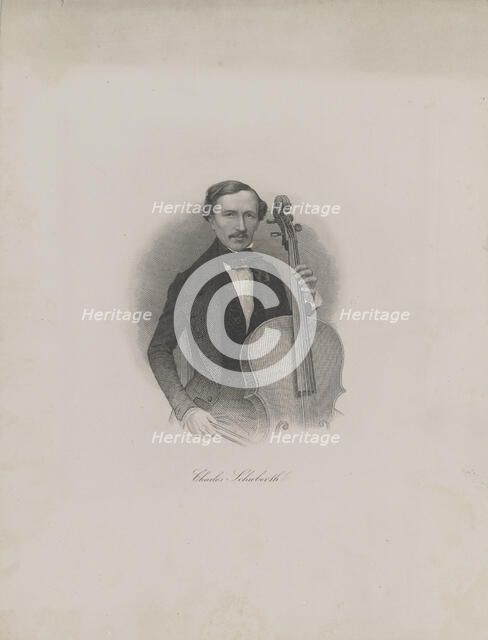 Portrait of Carl Eduard Schuberth (1811-1863), c. 1850. Creator: Anonymous.