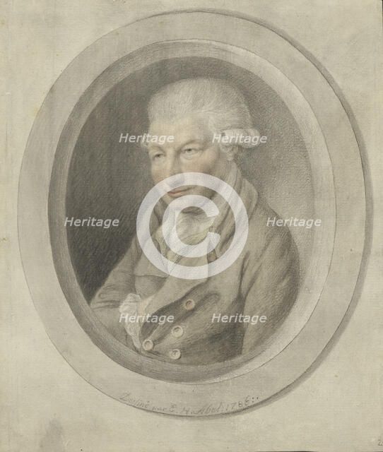 Portrait of Carl Friedrich Abel (1723-1787), 1786. Creator: Abel, Ernst Heinrich (1721-1787).