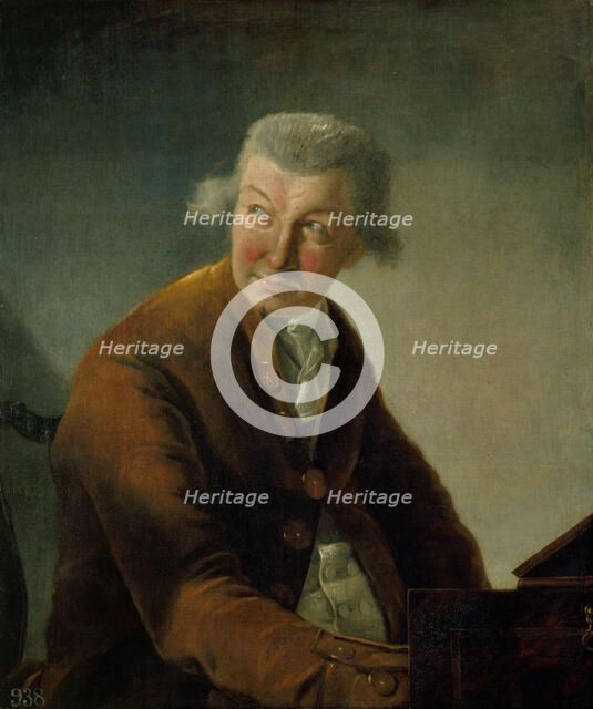 Portrait of Carl Friedrich Abel (1723-1787). Artist: Robineau, Alexandre-Auguste (1747-1828)