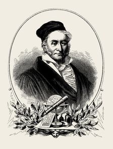 Portrait of Carl Friedrich Gauss (1777-1855). Creator: Ritmüller, Eduard (1805-1869)