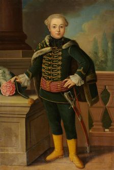 Portrait of Carl Justinian von Holzhausen (1750-1793), c1758-1759. Creator: Anton Tischbein?