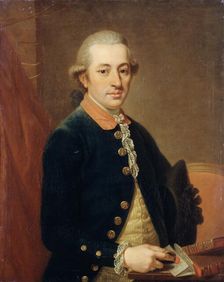 Portrait of Carl Justinian von Holzhausen, 1781. Creator: Johann Wilhelm Hoffnas