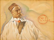 Portrait of Carl Larsson (1853-1919). Creator: Ljungquist, Bernt (active ca. 1900s)