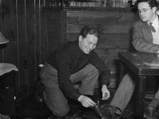 Portrait of Carl Mirman and William P. Gottlieb, Washington, D.C., ca. Dec. 1941. Creator: Delia Potofsky Gottlieb