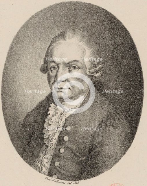 Portrait of Carl Philipp Emanuel Bach (1714-1788), 1816.