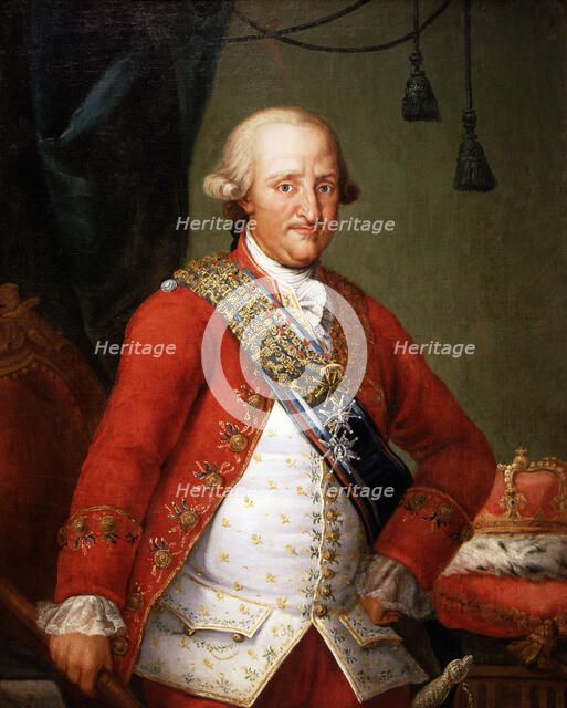 Portrait of Carlos IV' (1748-1819), King of Spain,  Oil painting by Antonio Carnicero.