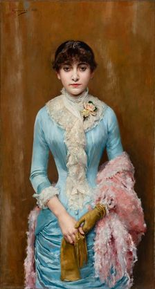 Portrait of Carmen Gaminde de Hurtado, 1881. Creator: Egusquiza y Barrena, Rogelio de (1845-1915)