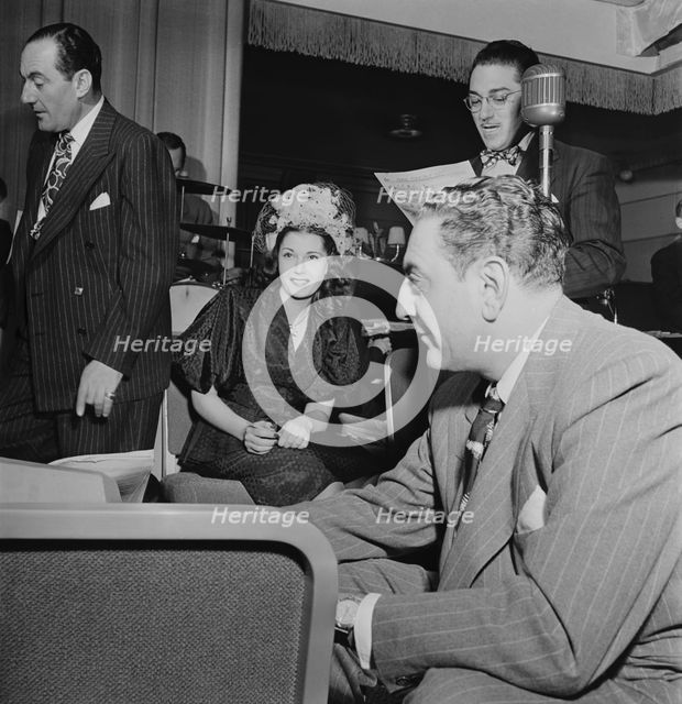 Portrait of Carmen Lombardo, Rose Marie Lombardo, Guy Lombardo...Waldorf-Astoria, N.Y., 1947. Creator: William Paul Gottlieb.