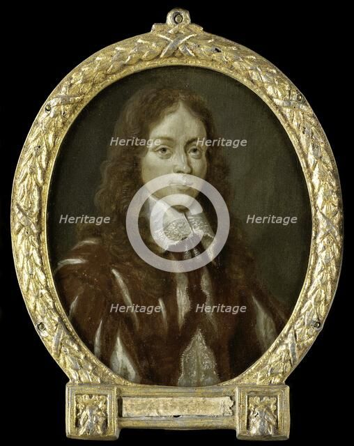 Portrait of Caspar van Kinschot, Poet, 1700-1732. Creator: Arnoud van Halen.