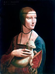 Portrait of Cecilia Gallerani, Lady with an Ermine c1490. Artist: Leonardo da Vinci