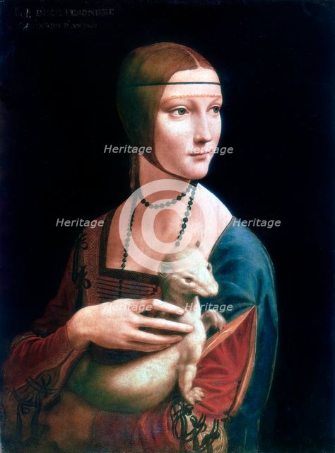 'Portrait of Cecilia Gallerani, Lady with an Ermine', c1490. Artist: Leonardo da Vinci