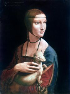 Portrait of Cecilia Gallerani, Lady with an Ermine c1490. Artist: Leonardo da Vinci