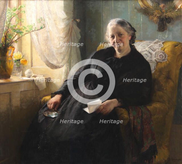 Portrait of Cecilie Trier, née Melchior, 1885. Creator: Bertha Wegmann.