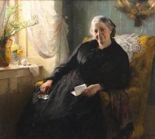 Portrait of Cecilie Trier, née Melchior, 1885. Creator: Bertha Wegmann