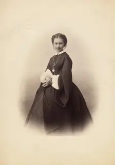 Portrait of Celine Montaland (?), about 1858. Creator: Gustave Le Gray