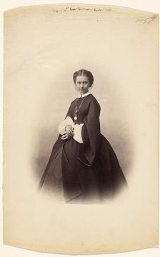 Portrait of Celine Montaland (?), about 1858. Creator: Gustave Le Gray