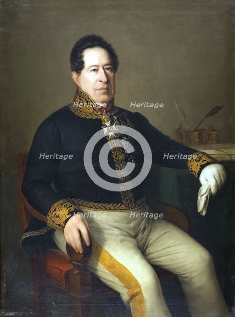Portrait of Cesáreo María Sáenz y de la Barrera, 1842. Creator: Antonio María Esquivel.