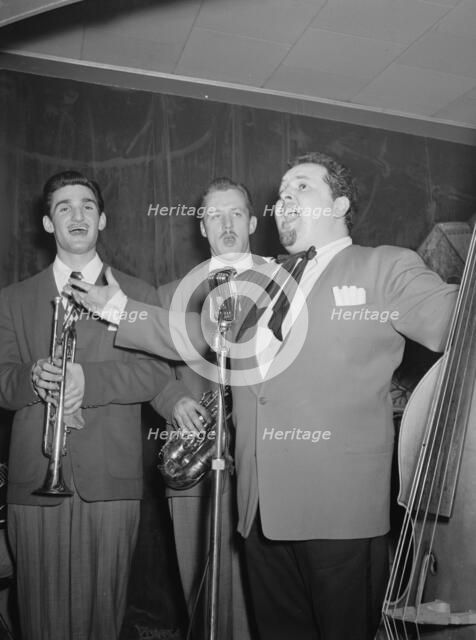 Portrait of Chubby Jackson, Conte Candoli, and Emmett Carls, Esquire Club...,N.Y., ca. Apr. 1947. Creator: William Paul Gottlieb.