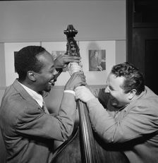 Portrait of Chubby Jackson and John Simmons, William P. Gottlieb's office, N.Y., ca. July 1947. Creator: William Paul Gottlieb