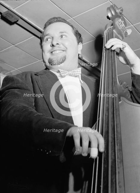 Portrait of Chubby Jackson, Onyx, New York, N.Y., ca. July 1947. Creator: William Paul Gottlieb.