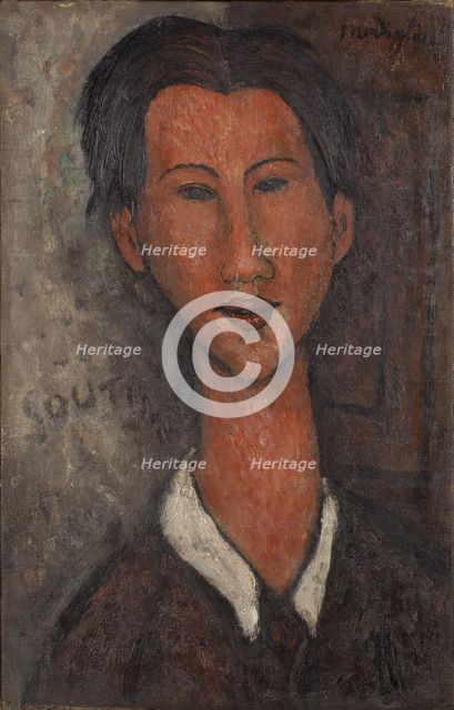 Portrait of Chaïm Soutine (1893-1943), 1917. Artist: Modigliani, Amedeo (1884-1920)