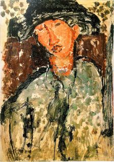 Portrait of Chaïm Soutine (1893-1943). Creator: Modigliani, Amedeo (1884-1920)