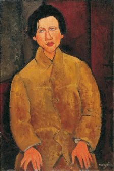 Portrait of Chaïm Soutine (1893-1943). Artist: Modigliani, Amedeo (1884-1920)