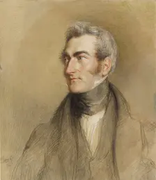 Portrait of Chambers Hall, 1835. Creator: John Linnell the Elder