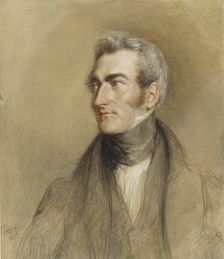 Portrait of Chambers Hall, 1835. Creator: John Linnell the Elder