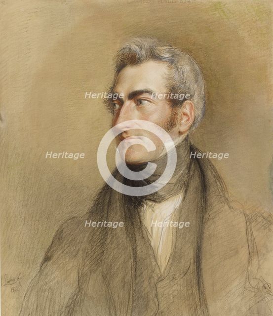 Portrait of Chambers Hall, 1835. Creator: John Linnell the Elder.