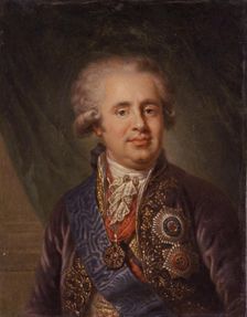 Portrait of Chancellor A.A. Bezborodko, 1805. Creator: Unknown