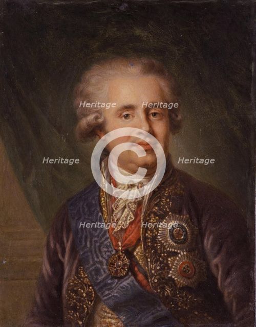 Portrait of Chancellor A.A. Bezborodko, 1805. Creator: Unknown.