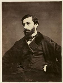 Portrait of Charles-Théodule Devéria, 1861. Creator: Charles Marville