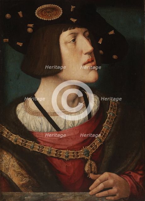 Portrait of Charles V of Spain (1500-1558), 1519. Artist: Orley, Bernaert, van (1488-1541)
