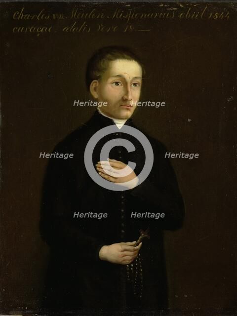 Portrait of Charles van der Meulen, Missionary to Curaçao, 1844-1849. Creator: Anon.