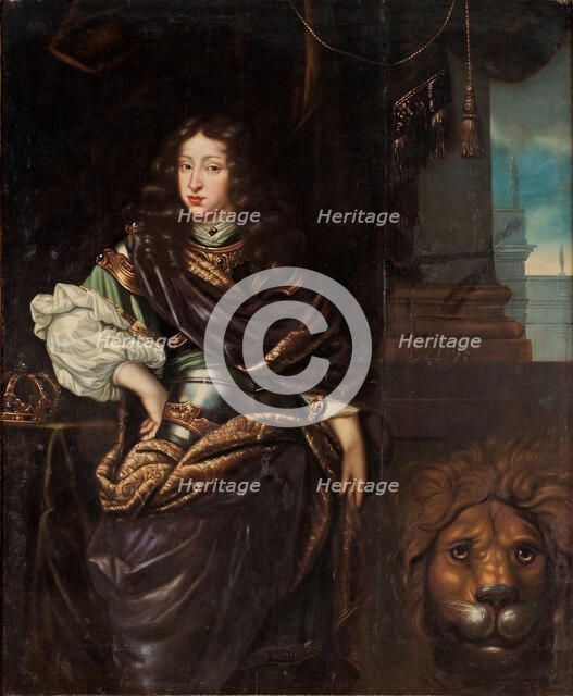 Portrait of Charles XI of Sweden (1655-1697). Artist: Ehrenstrahl, David Klöcker (1629-1698)