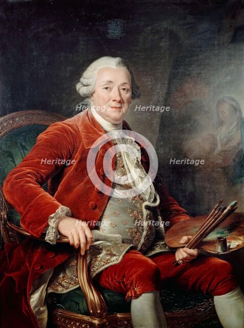 Portrait of Charles-Amédée-Philippe van Loo. Artist: Labille-Guiard, Adélaïde (1749-1803)